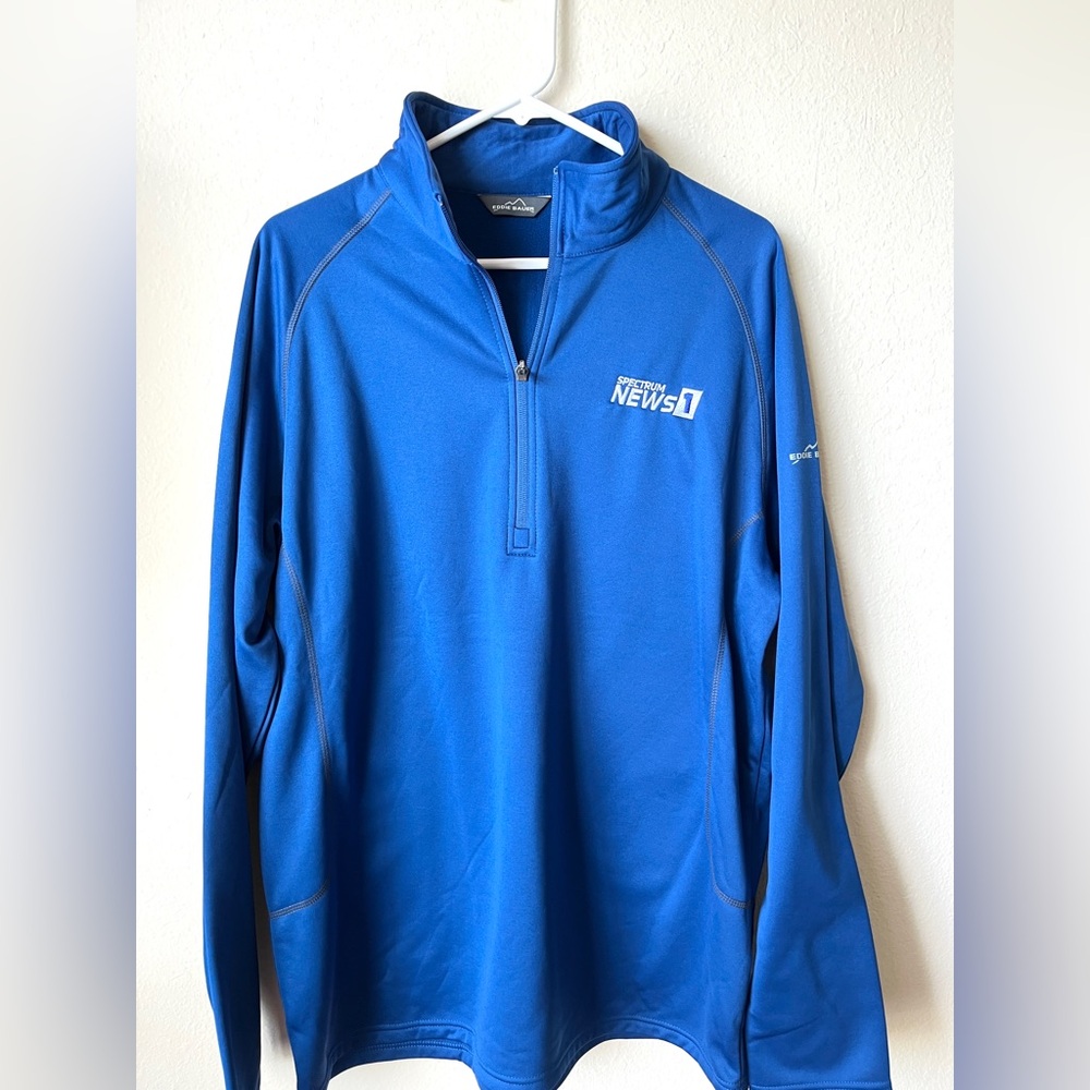 Blue Quarter-Zip Pullover
